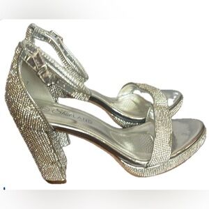 Shoe Glitter, High Heel Sandals, Size 7